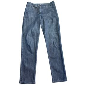 Gunex Made in Italy Dark Wash Straught leg Jeans with stretch, US 4